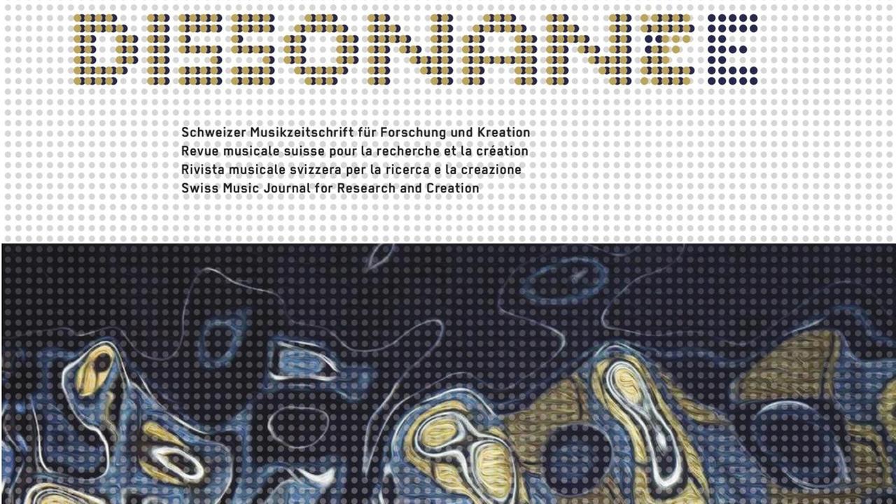 Ausschnitt des letztes Covers der Schweizerischen Musikzeitschrift dissonance.