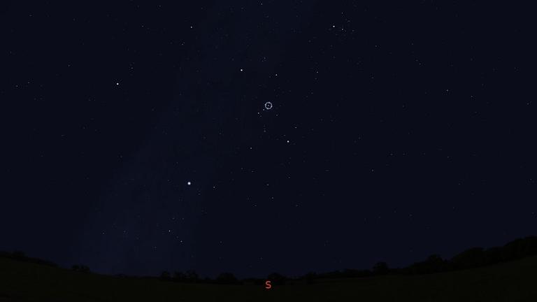 Der Stern Mintaka ist der rechte der drei Gürtelsterne im Orion Der Stern Mintaka ist der rechte der drei Gürtelsterne im Orion