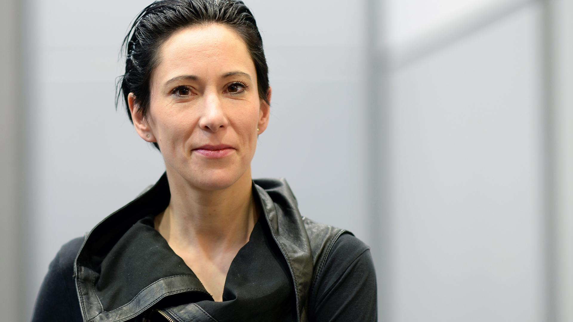 Die flämische Schriftstellerin Saskia de Coster am 18.03.2016 auf der Buchmesse in Leipzig Die flämische Schriftstellerin Saskia de Coster am 18.03.2016 auf der Buchmesse in Leipzig