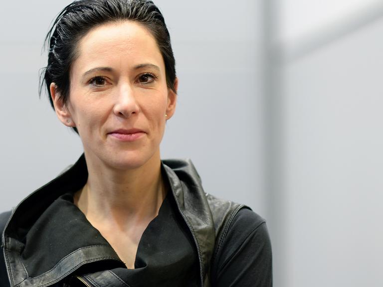 Die flämische Schriftstellerin Saskia de Coster am 18.03.2016 auf der Buchmesse in Leipzig