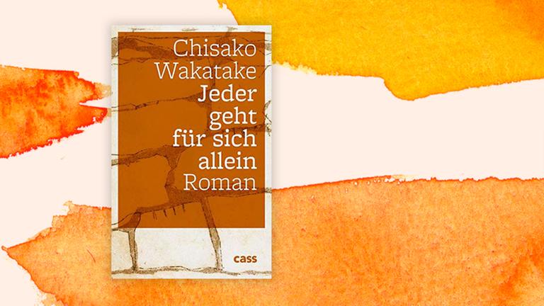 Das Buchcover "Jeder geht für sich allein" von Chisako Wakatake ist vor einem grafischen Hintergrund zu sehen.