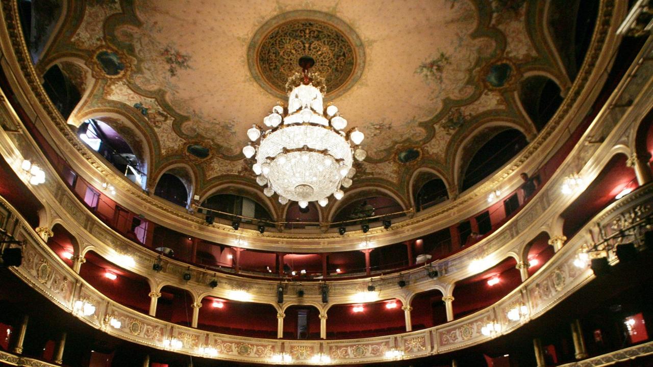 Blick in das Pariser Théâtre des Variétés Blick in das Pariser Théâtre des Variétés