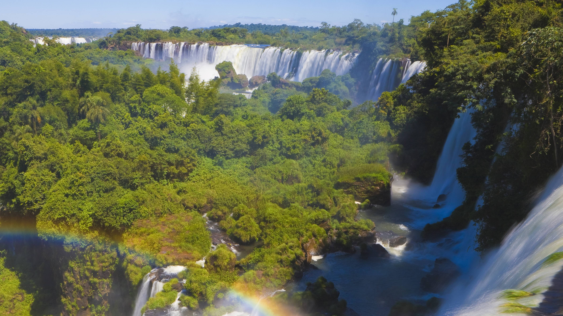 Wasserfälle von Iguazu im argentinischen Bundesstaat Misiones. Wasserfälle von Iguazu im argentinischen Bundesstaat Misiones.
