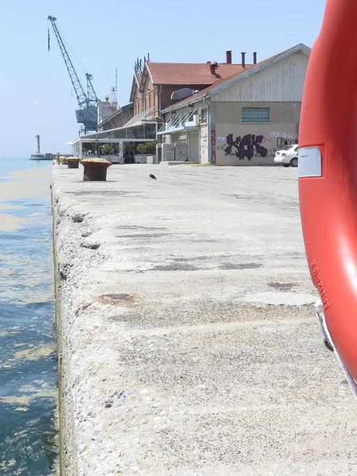 Pier eins des Hafens von Thessaloniki, der genau wie der Hafen von Piräus privatisiert wird.