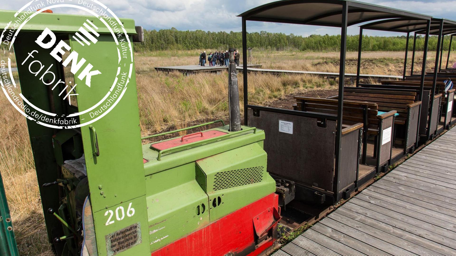 Einblick in die Moorlandschaft bietet eine Fahrt mit der Moorbahn Einblick in die Moorlandschaft bietet eine Fahrt mit der Moorbahn