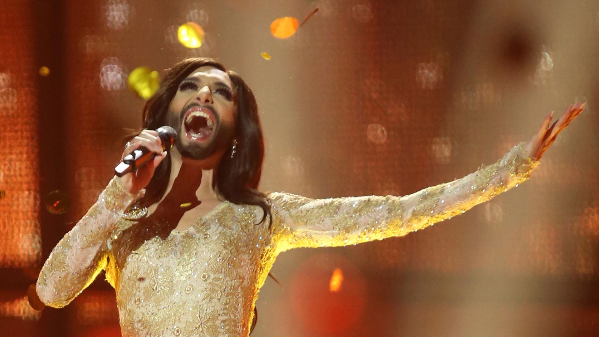 Conchita Wurst beim ESC. Conchita Wurst beim ESC.