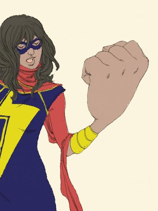 Ms. Marvel, das Alter Ego der 16-jährigen Kamala Khan aus New Jersey, einer jungen Muslimin. Sie ist ein neuer Stern am Superhelden-Himmel des US-Comicverlags Marvel.
