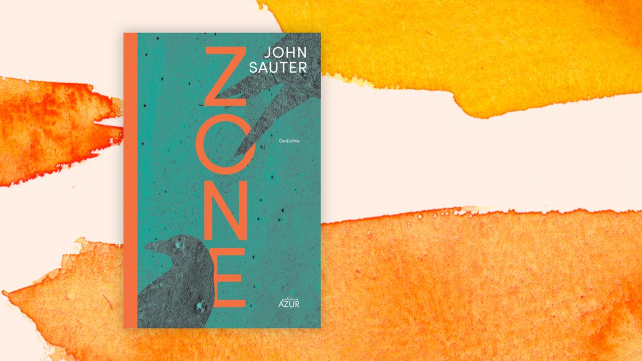 Das Buchcover "Zone" von John Sauter ist vor einem grafischen Hintergrund zu sehen. Das Buchcover "Zone" von John Sauter ist vor einem grafischen Hintergrund zu sehen.