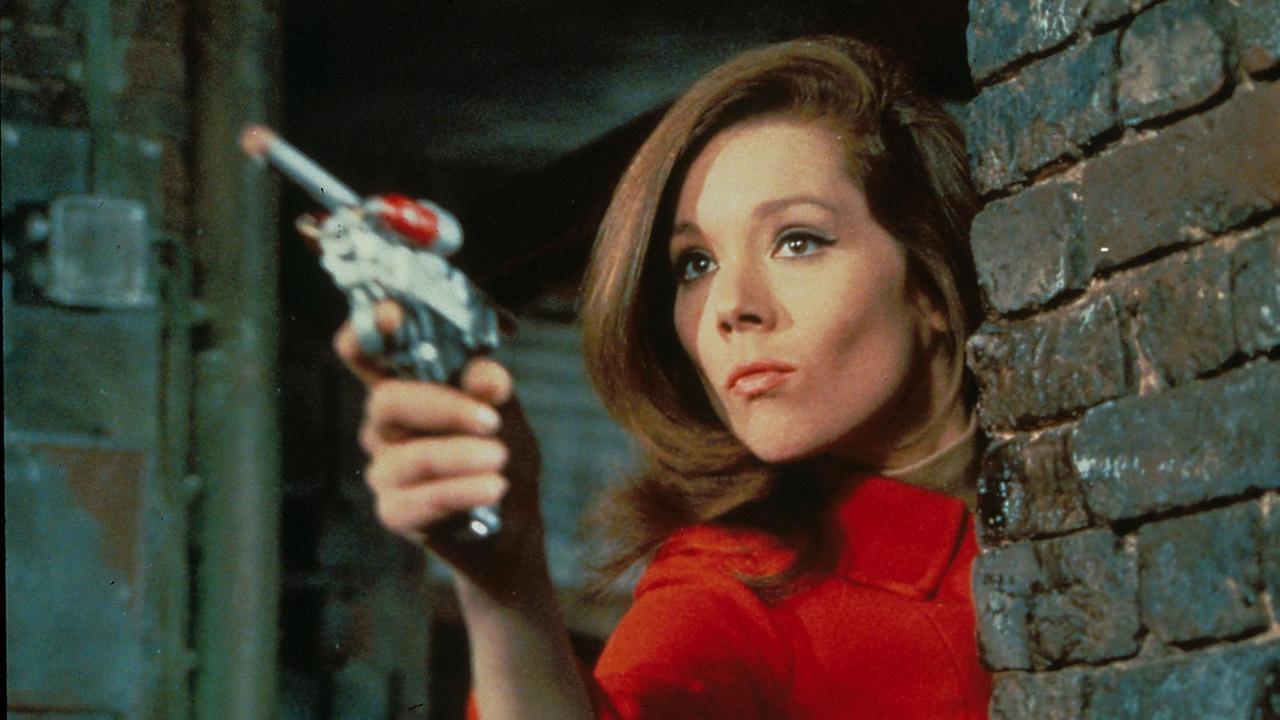 Diana Rigg als Emma Peel der Fernsehserie Mit Schirm, Charme und Melone Diana Rigg als Emma Peel der Fernsehserie Mit Schirm, Charme und Melone