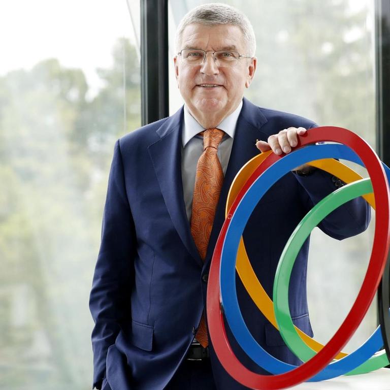Der Präsident des Internationalen Olympischen Komitees, Thomas Bach, posiert für ein Foto in Lausanne, Schweiz.