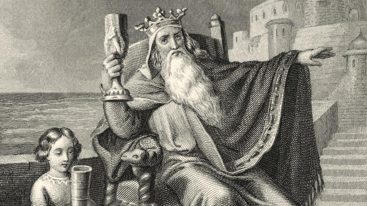 Historischer Stahlstich aus dem 19. Jahrhundert "Die mythische Insel Thule" Historischer Stahlstich aus dem 19. Jahrhundert "Die mythische Insel Thule"