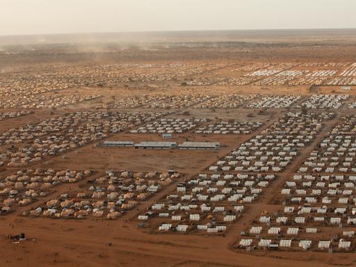 Blick auf das Flüchtlingslager Dadaab in Kenia