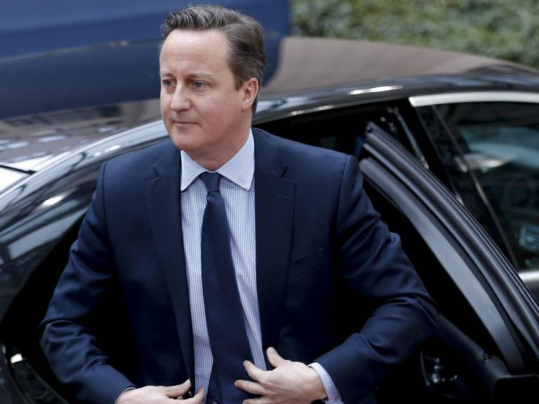 David Cameron bei seiner Ankunft zum EU-Gipfel in Brüssel.