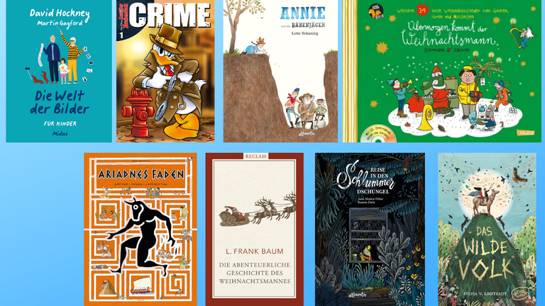 8 Buchcover von Weihnachtsempfehlungen der Buchredaktion 8 Buchcover von Weihnachtsempfehlungen der Buchredaktion