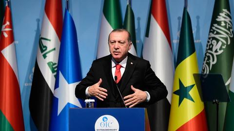 Der türkische Präsident Erdogan hat den derzeitigen OIC-Vorsitz.