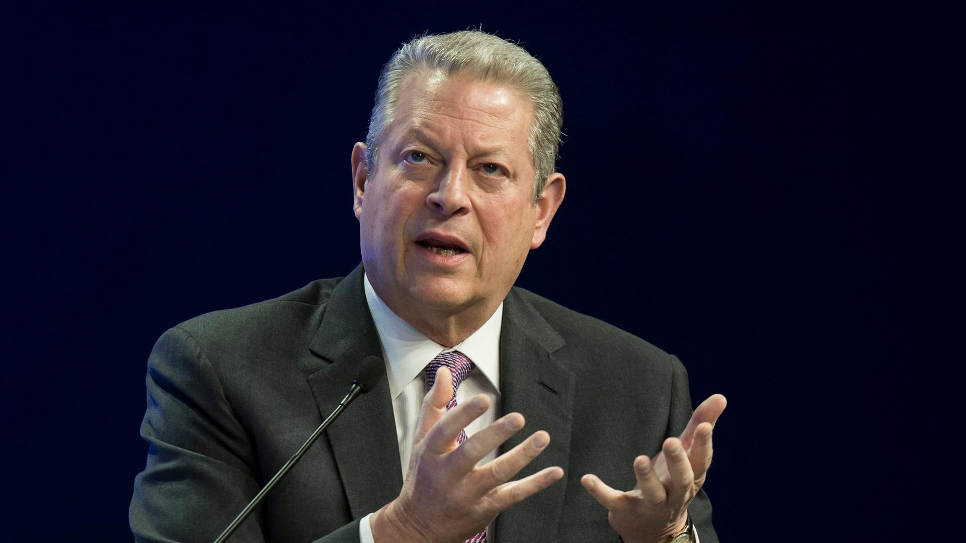 Al Gore bei einer Podiumsdiskussion