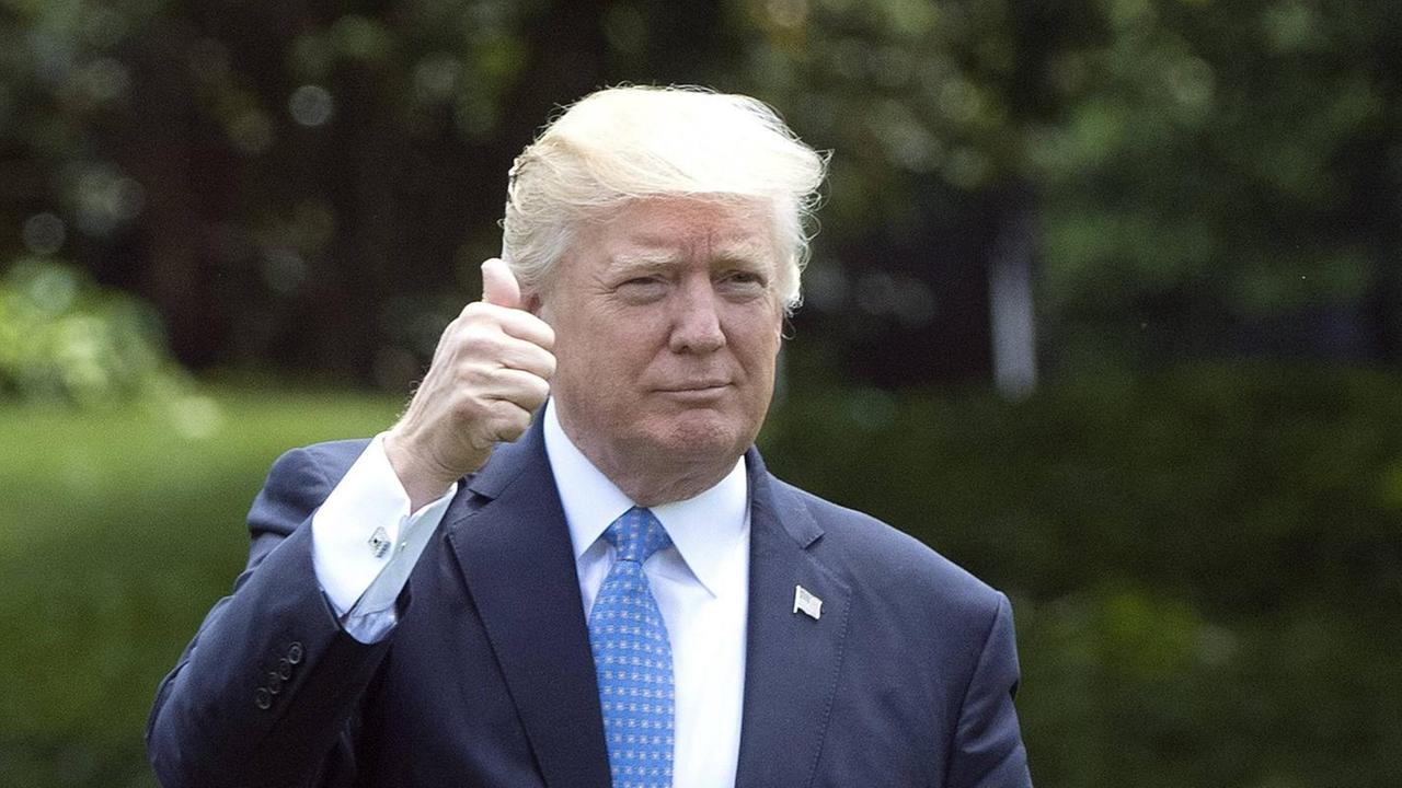 US-Präsident Donald Trump verlässt das Weiße Haus zu seiner ersten Auslandsreise. US-Präsident Donald Trump verlässt das Weiße Haus zu seiner ersten Auslandsreise.