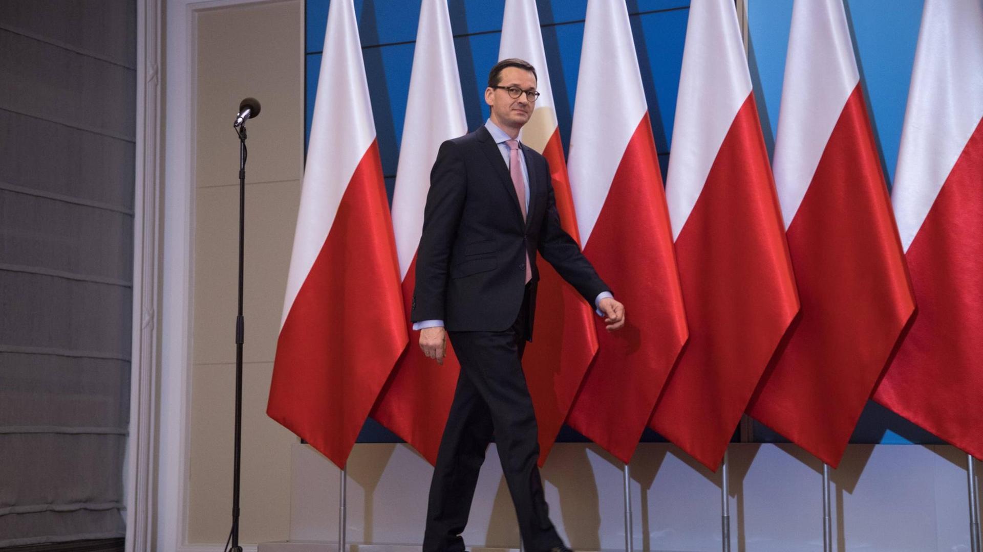 Polens Ministerpräsident Mateusz Morawiecki Polens Ministerpräsident Mateusz Morawiecki