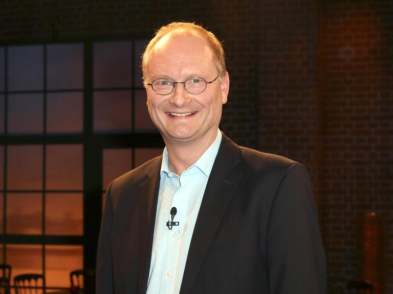 Sven Plöger bei der Aufzeichnung der WDR Talkshow Kölner Treff.