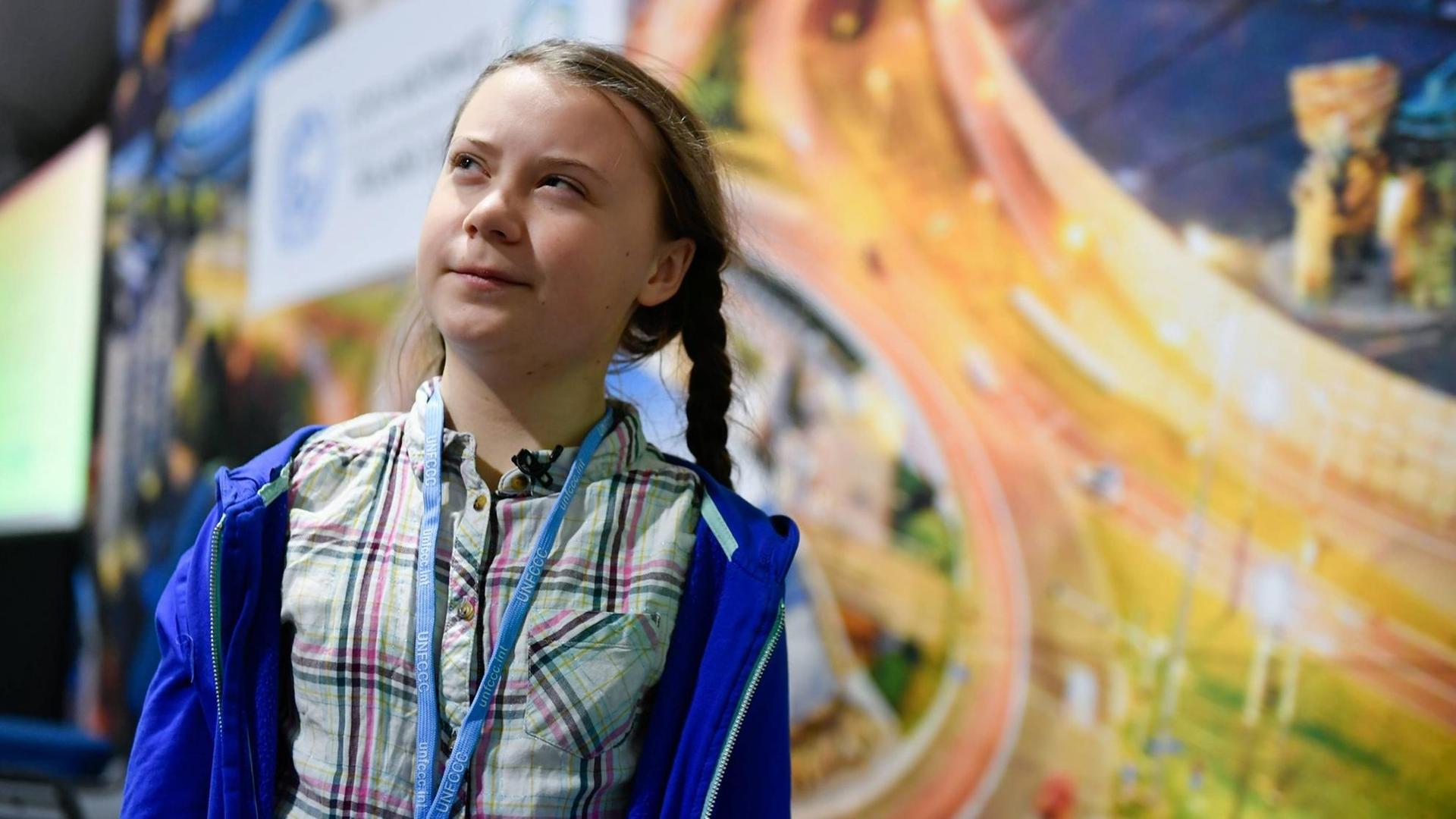 Die schwedische Schülerin Greta Thunberg während des Klimagipfels in Kattowitz Die schwedische Schülerin Greta Thunberg während des Klimagipfels in Kattowitz