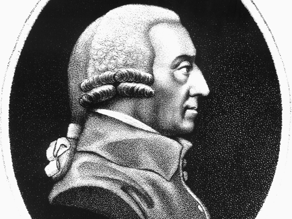 Der britische Moralphilosoph und Volkswirtschaftler Adam Smith Der britische Moralphilosoph und Volkswirtschaftler Adam Smith