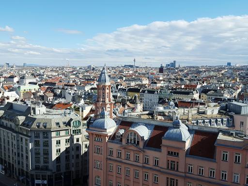Blick über die österreichische Hauptstadt Wien
