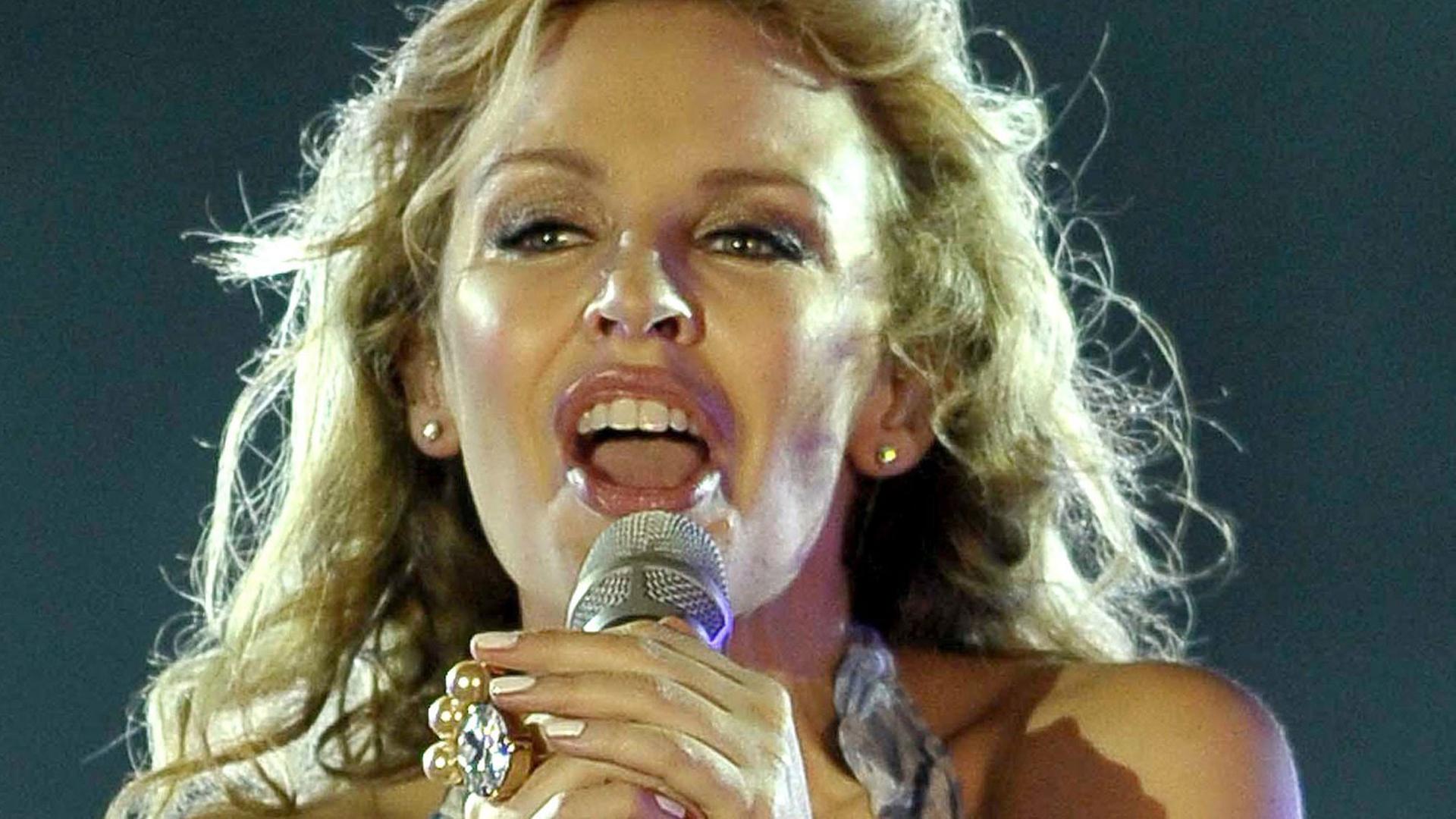 Ein Porträt der australischen Sängerin Kylie Minogue Ein Porträt der australischen Sängerin Kylie Minogue