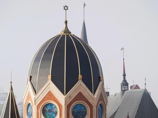 Blick auf die neue Synagoge Kaliningrads.