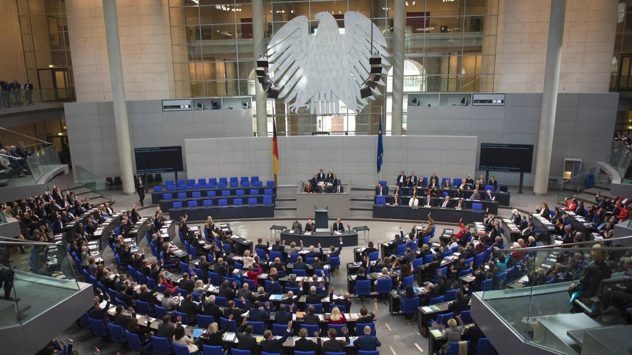 DEU, Deutschland, Germany, Berlin, 24.10.2017: Bundestag, konstituierende Sitzung. DEU, Deutschland, Germany, Berlin, 24.10.2017: Bundestag, konstituierende Sitzung.