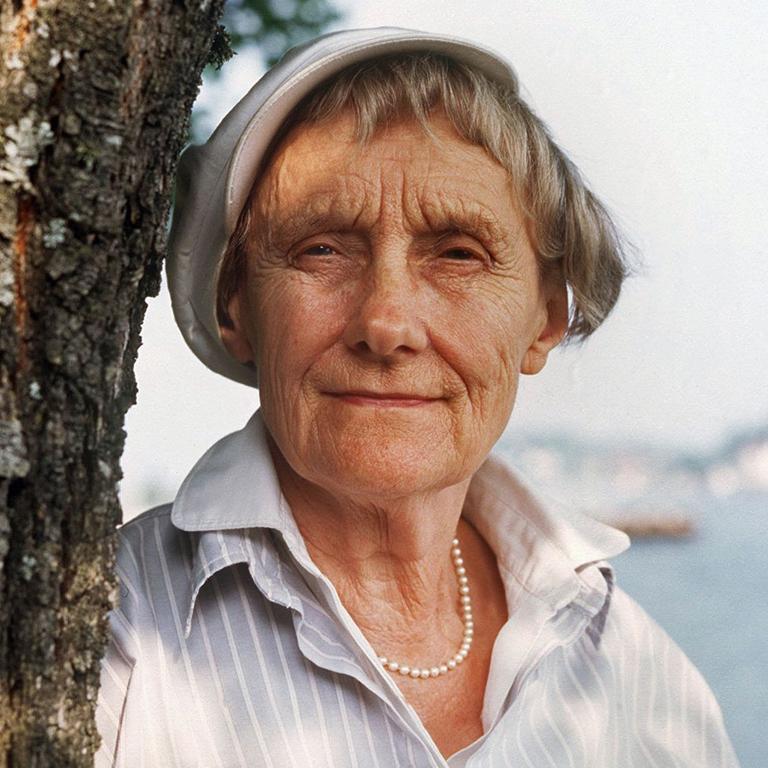 Die berühmte schwedische Kinderbuchautorin Astrid Lindgren, (Archivfoto vom Oktober 1987)