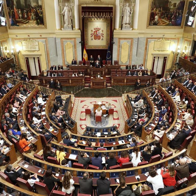 Das spanische Parlament in Madrid
