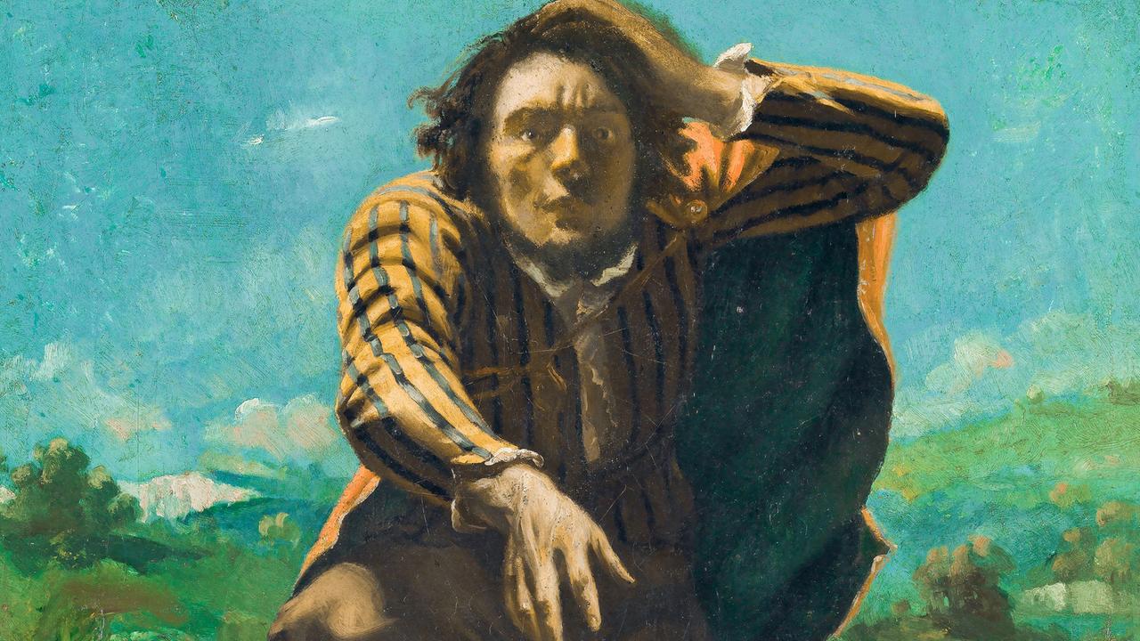 Ein Selbstporträt Gustave Courbets mit dem Titel "Le Fou de peur" Ein Selbstporträt Gustave Courbets mit dem Titel "Le Fou de peur"