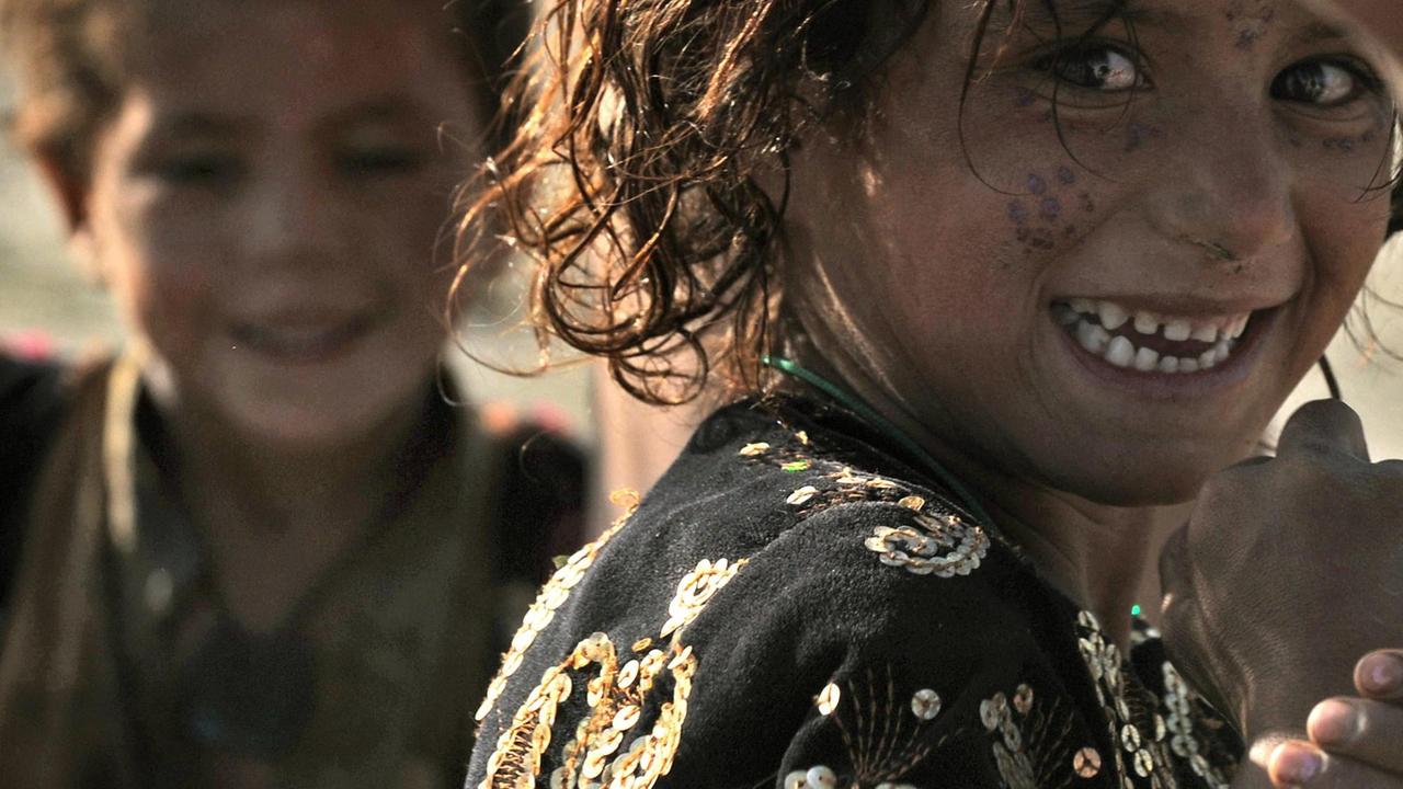 Kinder in einem Flüchtlingscamp in Kabul. Kinder in einem Flüchtlingscamp in Kabul.