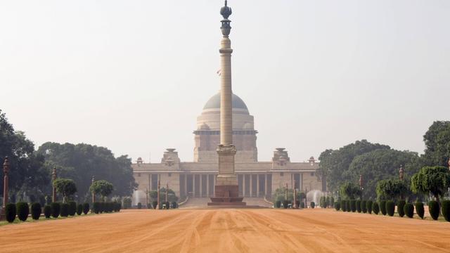 Präsidentenpalast Rashtrapati Bhawan in Indiden, Delhi.