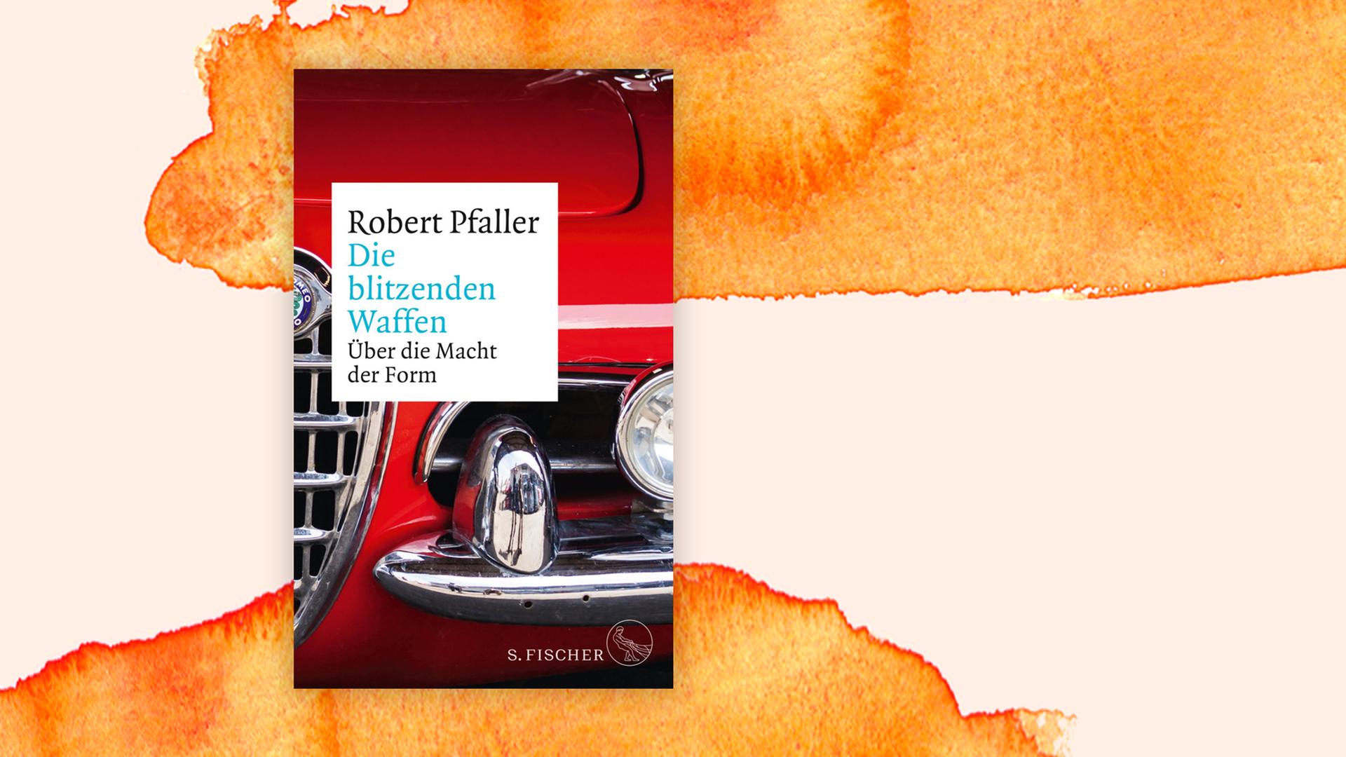 Auf dem Buchcover zu Robert Pfallers "Die blitzenden Waffen" ist die rote Front eines alten Alfa Romeos zu sehen. Auf dem Buchcover zu Robert Pfallers "Die blitzenden Waffen" ist die rote Front eines alten Alfa Romeos zu sehen.