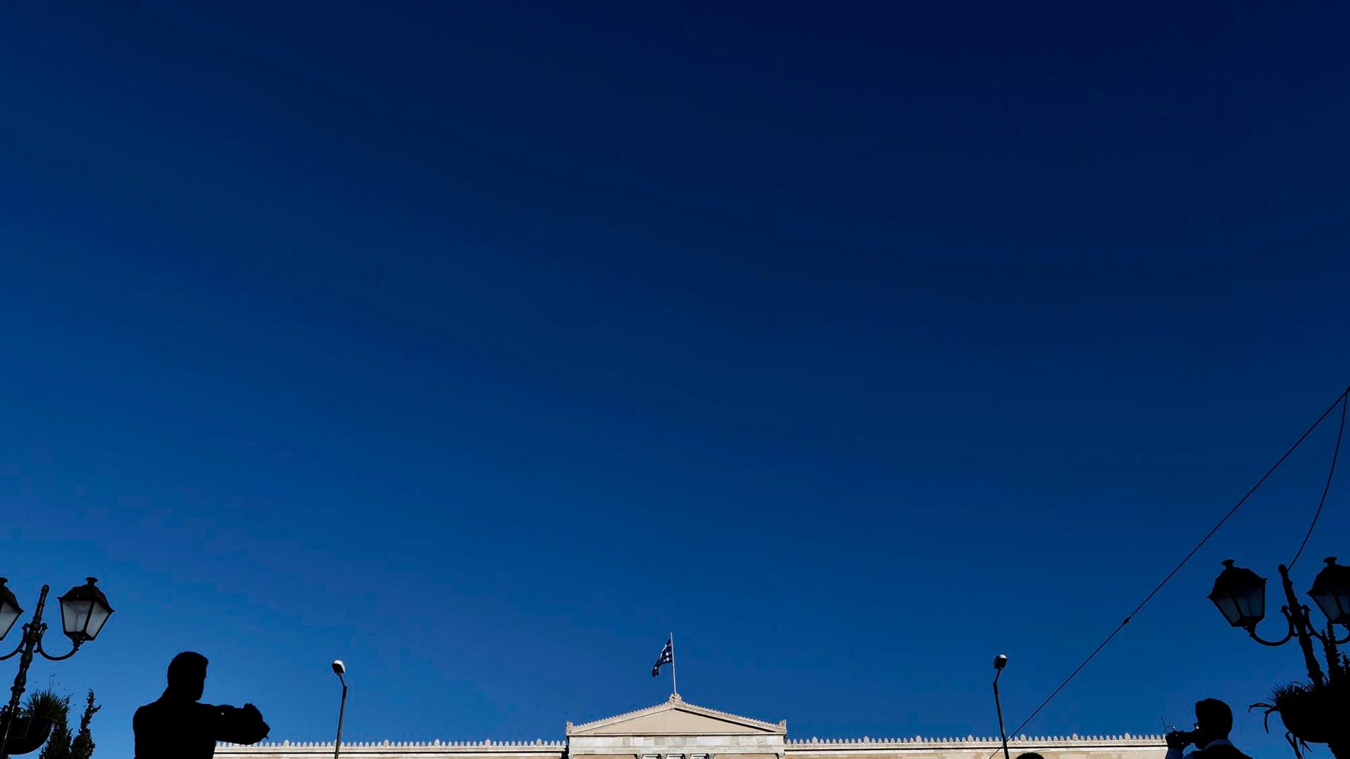 Das griechische Parlament in Athen. Das griechische Parlament in Athen.