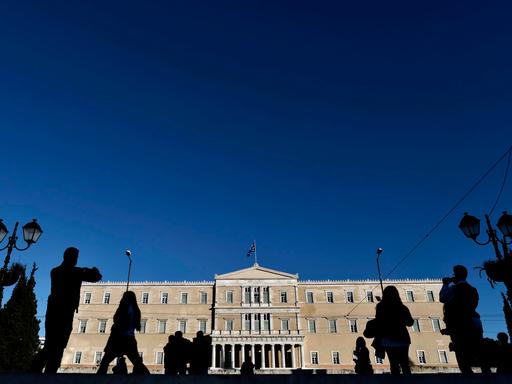 Das griechische Parlament in Athen.