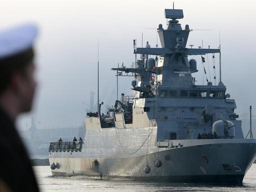 Die Korvette "Ludwigshafen am Rhein" beteiligt sich an der EU-Operation "Sophia" vor Libyen