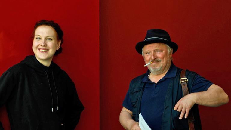 Die Schauspielerin Karla Sengteller und der Schauspieler Axel Prahl in unserem Studio. Die Schauspielerin Karla Sengteller und der Schauspieler Axel Prahl in unserem Studio.