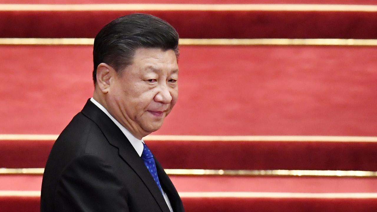 Der chinesische Präsident bei der Eröffnung des nationalen Volkskongresses in Peking am 3. März 2018 Der chinesische Präsident bei der Eröffnung des nationalen Volkskongresses in Peking am 3. März 2018