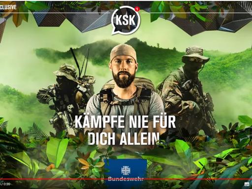 Screenshot der Youtube-Serie "KSK – Kämpfe nie für dich allein"