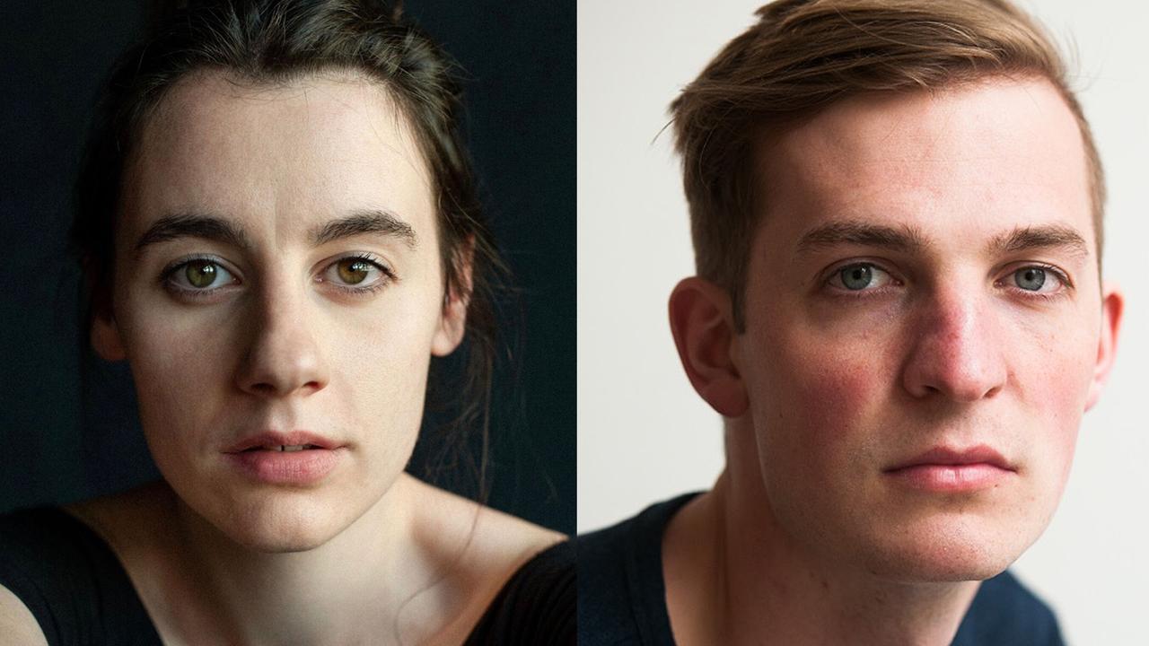 Die Schauspielschüler Antonia Scharl (links) und Jannik Mühlenweg. Die Schauspielschüler Antonia Scharl (links) und Jannik Mühlenweg.