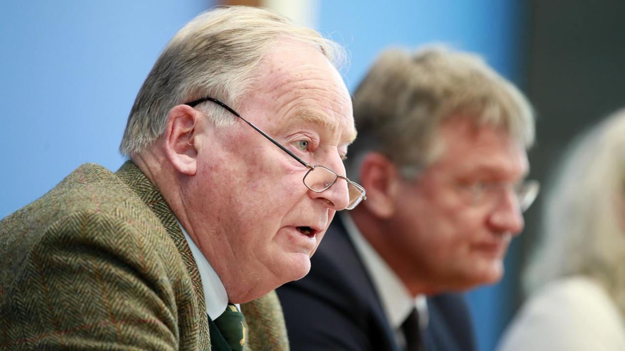 Die Parteivorsitzenden Alexander Gauland und Jörg Meuthen Die Parteivorsitzenden Alexander Gauland und Jörg Meuthen