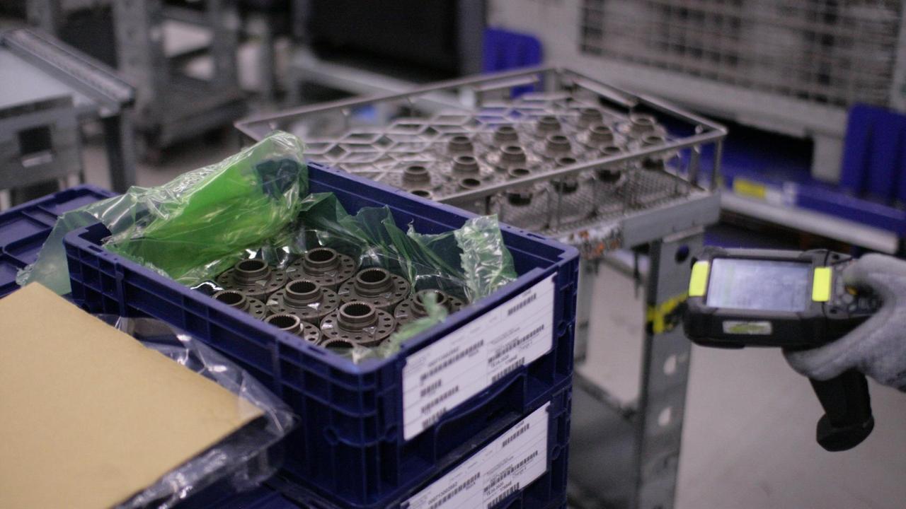 Teile-Scannung bei ZF Schweinfurt Teile-Scannung bei ZF Schweinfurt