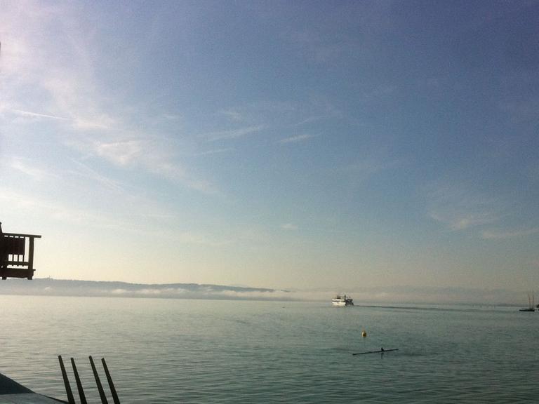 Das denkmalgeschützte Strandbad in Utting, einer der schönsten Plätze am Ammersee - zu jeder Jahreszeit.