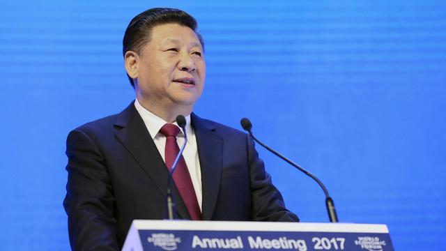 Chinas Präsident Xi Jinping hielt 2017 die Eröffnungsrede beim Weltwirtschaftsforum im schweizerischen Davos.