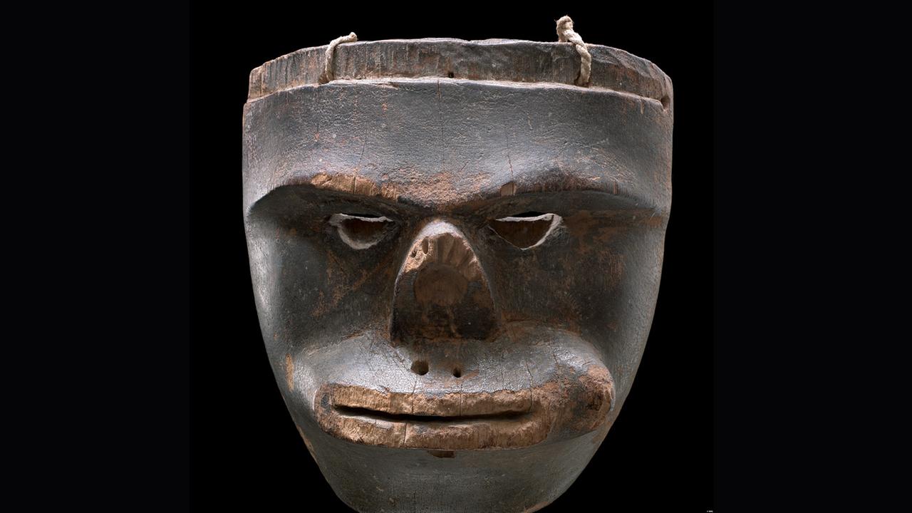 "Mama Uiakai", die Sonnen-Maske aus Noavacha in Kolumbien.