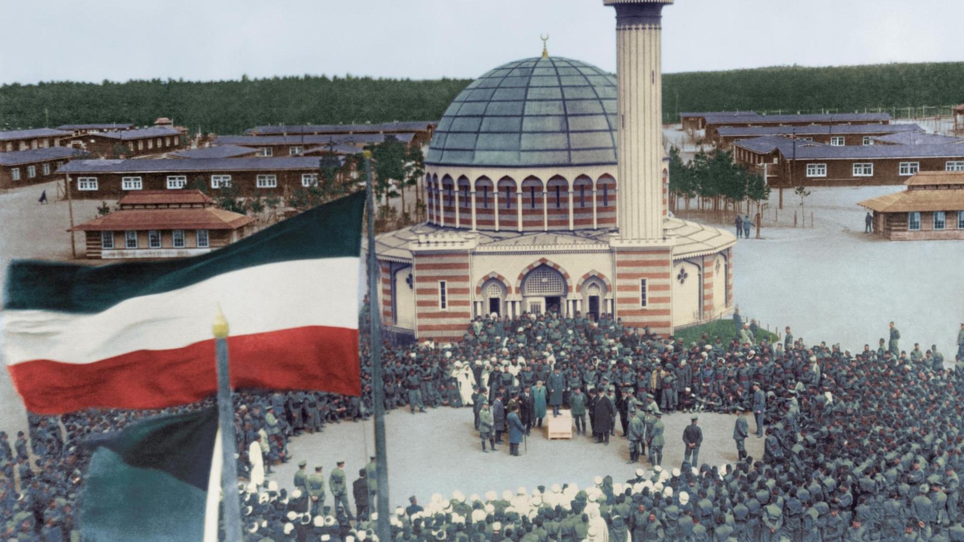 Moschee im Gefangenenlager für mohammedanische Soldaten in Wünsdorf-Zossen bei Berlin