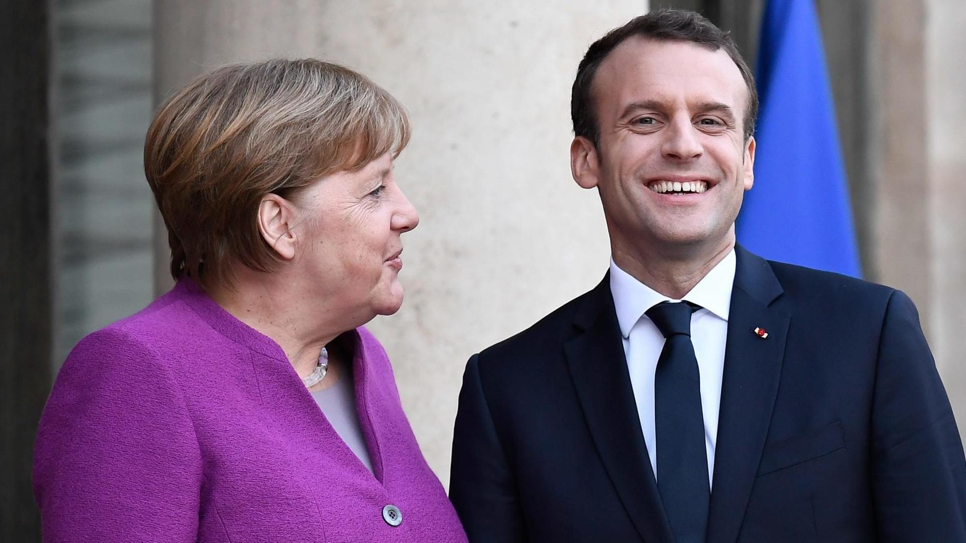 Bundeskanzlerin Angela Merkel (CDU) und Frankreichs Präsident Emmanuel Macron Bundeskanzlerin Angela Merkel (CDU) und Frankreichs Präsident Emmanuel Macron