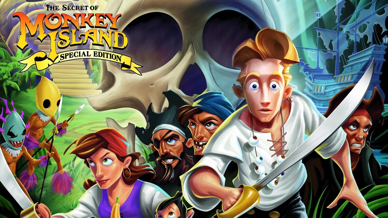 Ein Bild aus dem Computerspiel "The Secret of Monkey Island". Ein Bild aus dem Computerspiel "The Secret of Monkey Island".